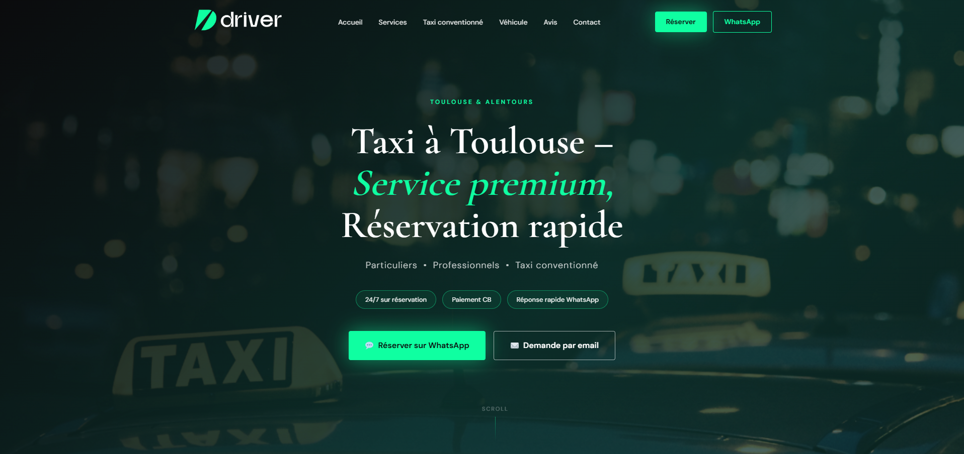 Site pour Taxi