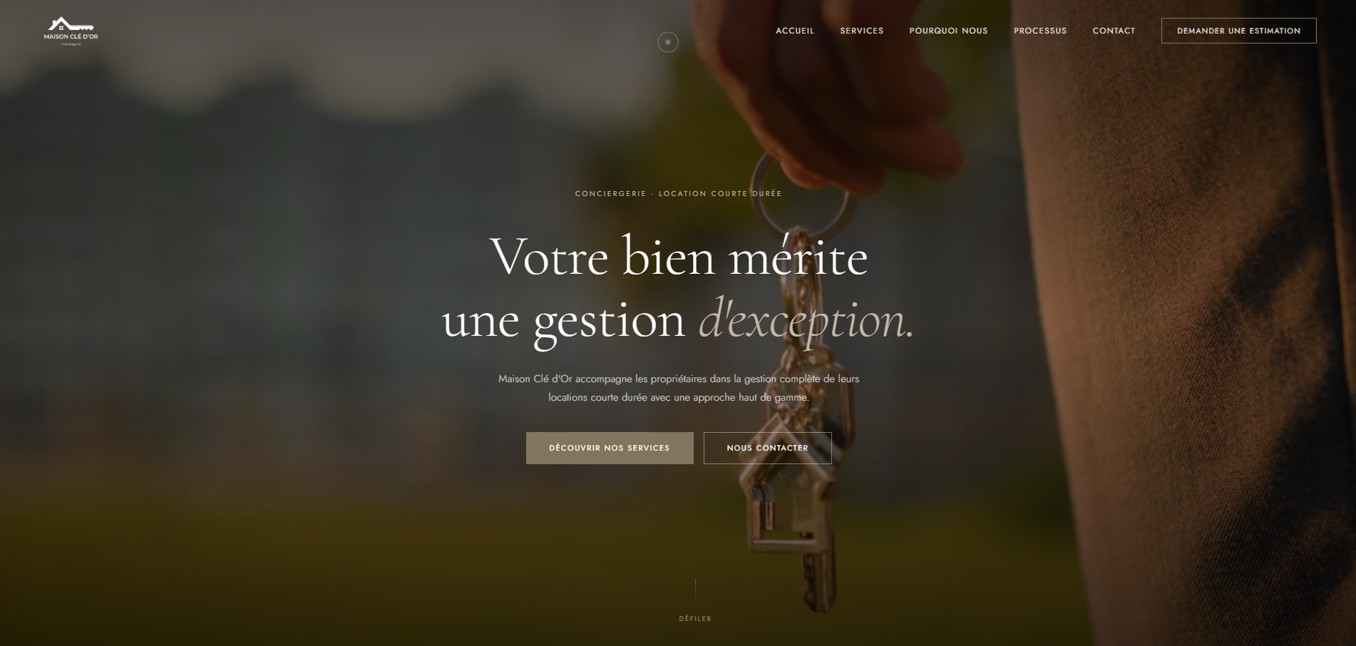 Site pour Conciergerie