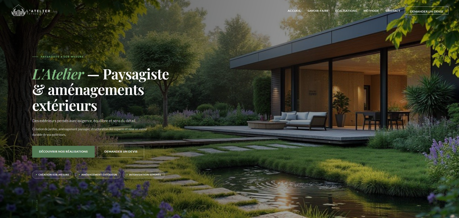 Site pour Paysagiste